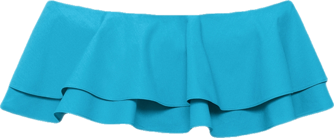 Women's Strapless Ruffles Top