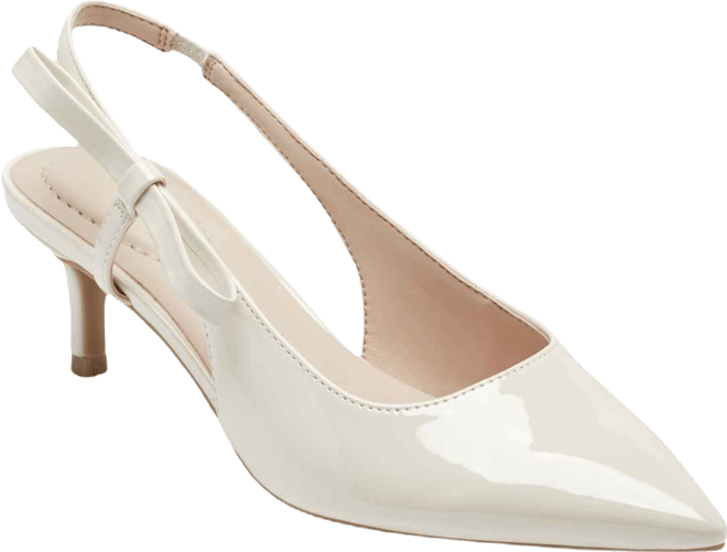 Women's Alilac Bow Slingback Kitten Heel Pumps
