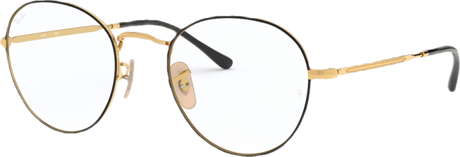 Unisex Round Metal Optics Eyeglasses, RB3582V