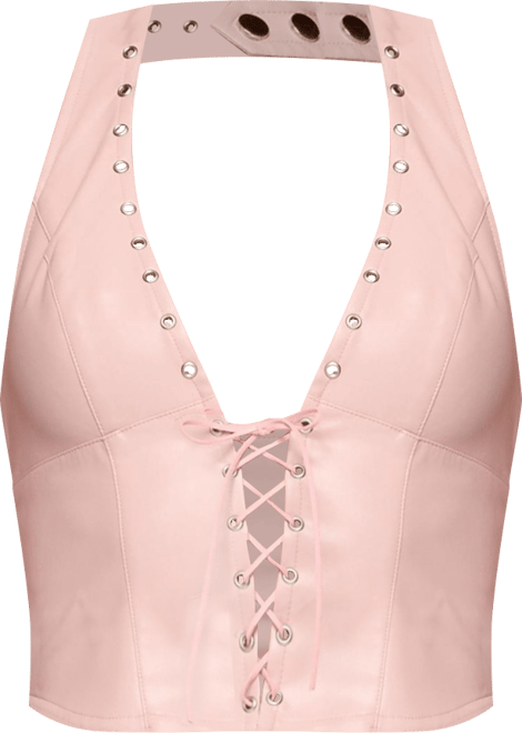 Women's Elisha Lace Up Halter Top