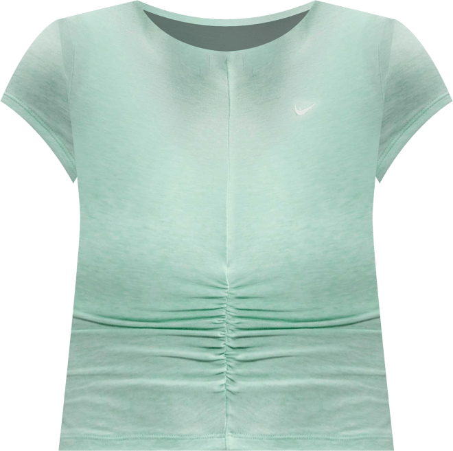 ナイキ スポーツウェア チル ニット ウィメンズ タイト ショートスリーブ クロップド モックネック トップ