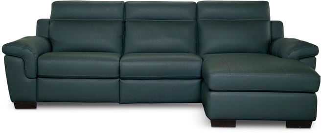 Julius Ii 3-Pc. Leather Chaise Sectional with 2 Power Recliners, Macy's Exclusive