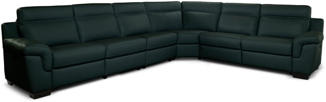 Julius Ii 6-Pc. Leather L Sectional with 3 Power Recliners, Macy's Exclusive