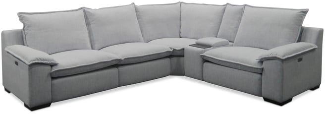 Borsi 5-Pc. Sectional with 2 Power Recliners & 1 Console, Exclusive at Macy's