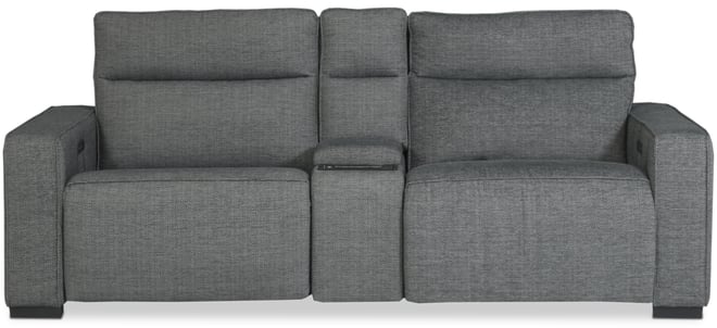 Miren 3-Pc. Fabric Sectional with 2 Power Headrest Recliners with Console, Exclusively at Macy's
