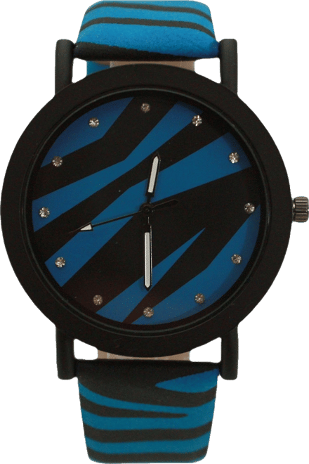 Blue Zebra Colorful Strap Women Watch