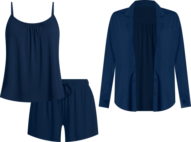 Women's Cooling 3 Piece Pajama Set