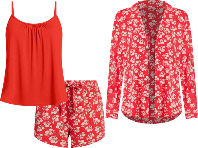 Women's Cooling 3 Piece Pajama Set