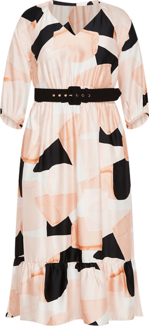 Plus Size Betty Print Midi Dress