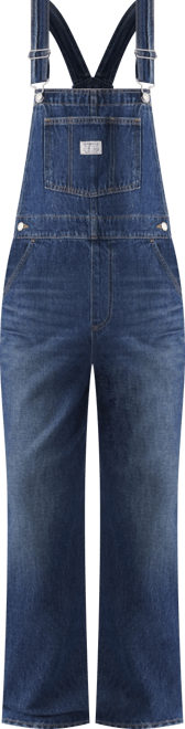 Women's Vintage-Style Cotton Denim Overalls