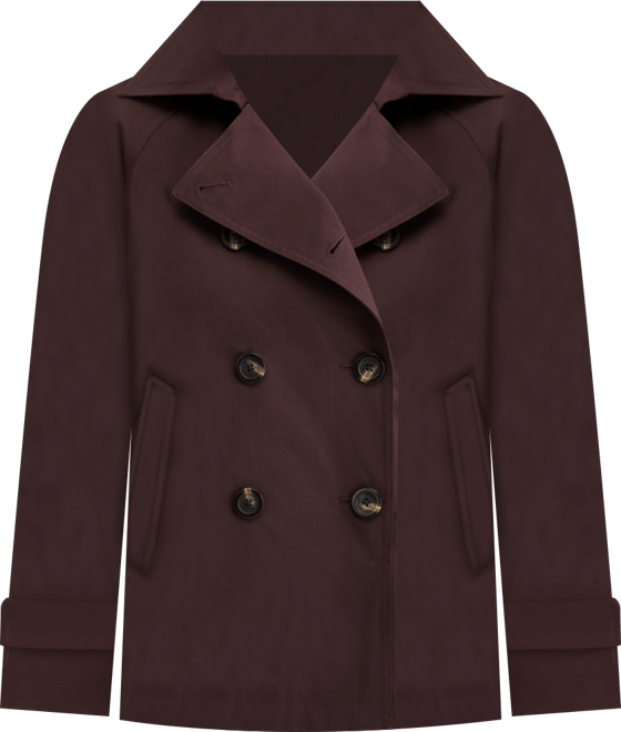 Michael  Women's Short Double-Breasted Trench Coat