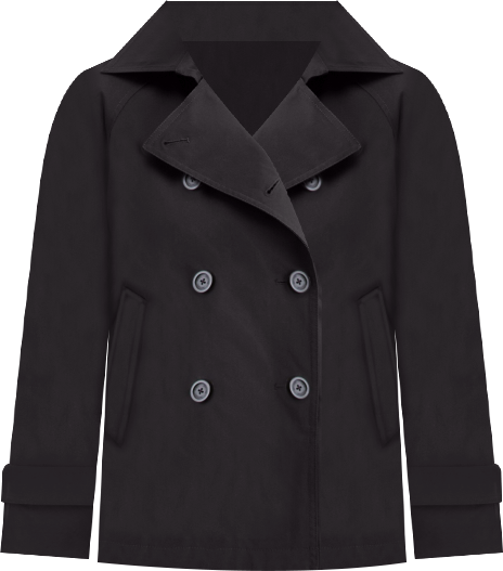 Michael  Women's Short Double-Breasted Trench Coat