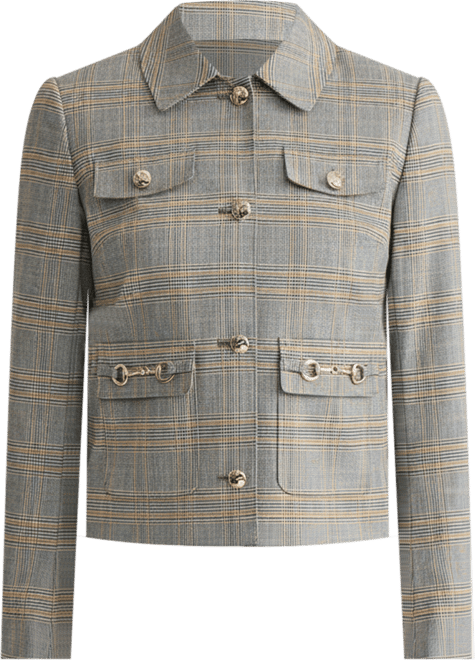 Petite Glen Plaid Jacket