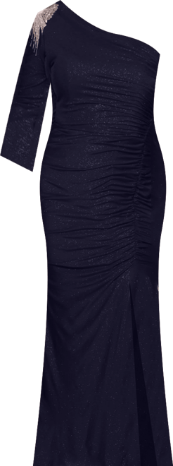 Women's One-Shoulder Stretchy Formal Gown