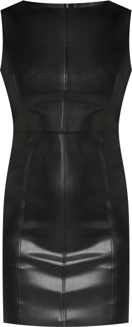 Women's Faux Leather Mini Pencil Dress