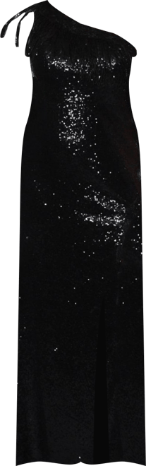 Women's Long Fitted Sequin Off Shoulder Maxi Formal Dress