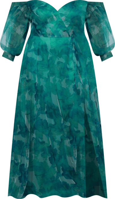 Women's Floral Strapless Sweetheart Neckline A-Line Gown