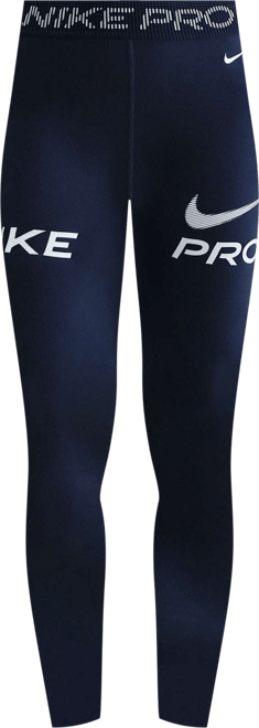 Nike Pro Γυναικείο κολάν μεσαίου καβάλου 7/8 με φάσες από διχτυωτό υλικό και σχέδιο