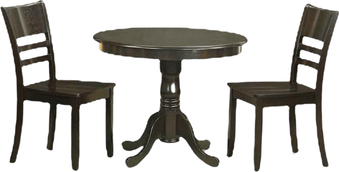 3 Pc Kitchen Table set-Kitchen Dining nook plus 2 Dining Chairs