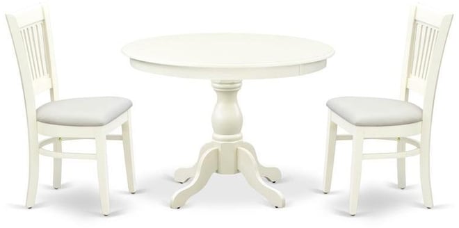 3-Piece Dinette Room Set- 2 Wooden Chairs and Kitchen Dining Table