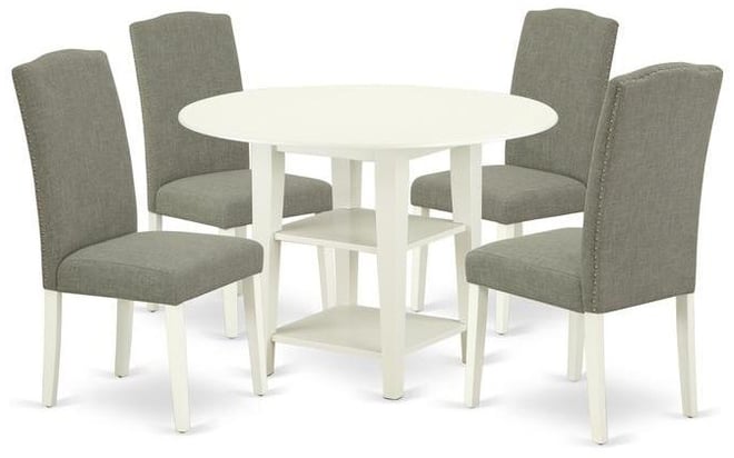 Dining Room Set Linen White