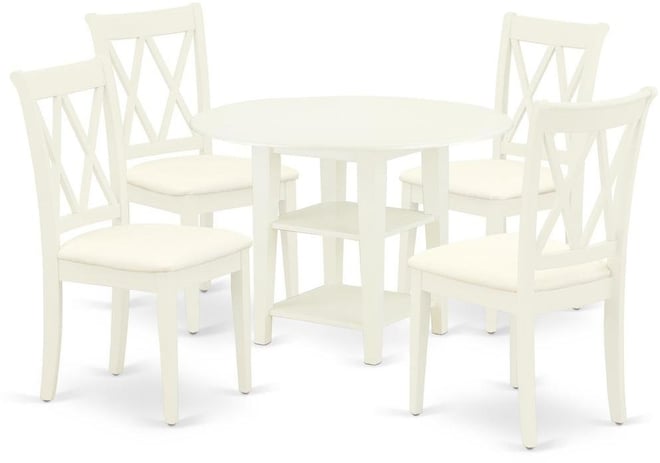 Dining Room Set Linen White