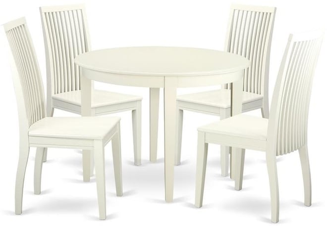 Dining Room Set Linen White