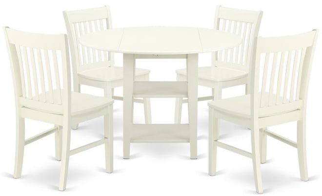 Dining Room Set Linen White