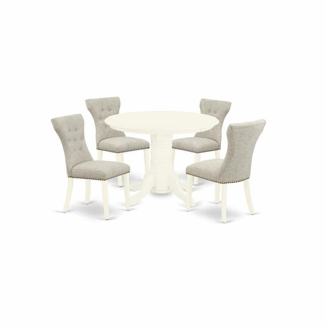 Dining Room Set Linen White
