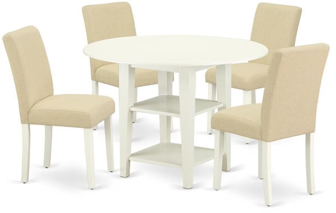 Dining Room Set Linen White