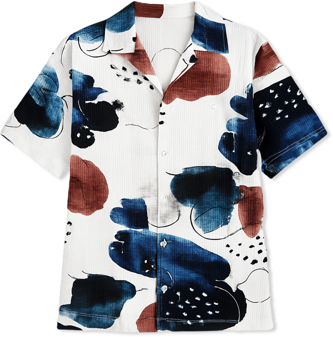 Abstract Blob Oversized Shirt
