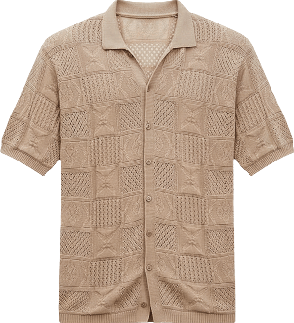 Men's Patch-Knit Shirt