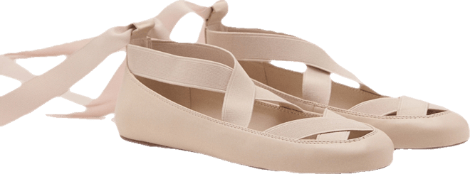 Women's Criss-Cross Strap Ballet Flats