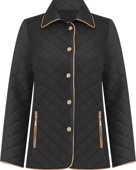 Women's Quilted Snap Front Long Sleeve Jacket
