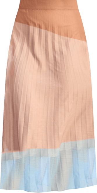 Women's Ladbarn Color Block Pleated Maxi Skirt