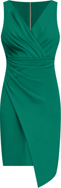 Women's Origami-Pleat Sleeveless Bodycon Dress