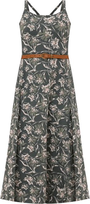 Women's Fit & Flare Midi Dress