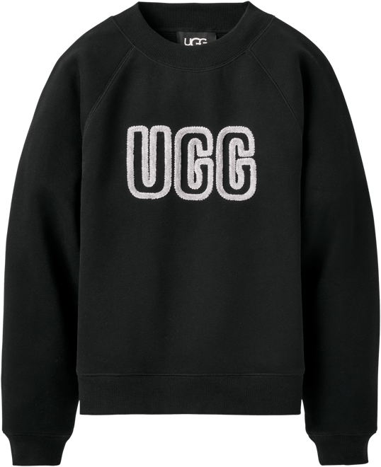 ugg ロゴスウェット ブラック xs UGG Logo Crewneck | Foot Locker