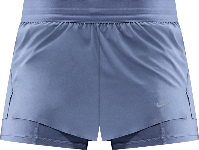 Nike Swift Dri-FIT 2-in-1-Laufshorts mit mittelhohem Bund (Damen)