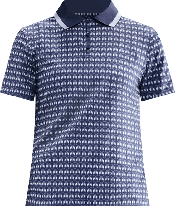 Nike Tour Polo de golf de manga corta Dri-FIT estampado para mujer