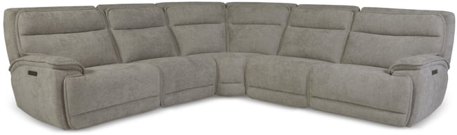 Ozryn 5-Pc. Fabric Sectional with 2 Power Motion Chairs, Exclusively at Macy's