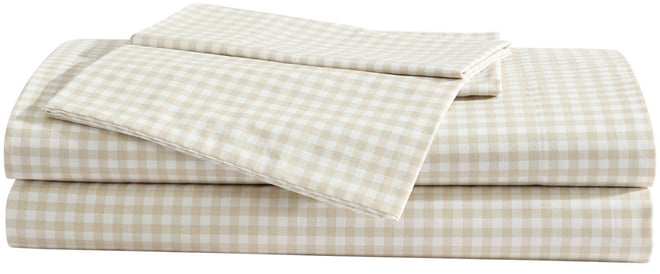 Printed 100% Cotton Percale 4-Pc. Sheet Set, Queen