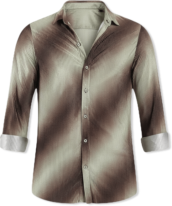 Campus Ombre-Pleated Shirt