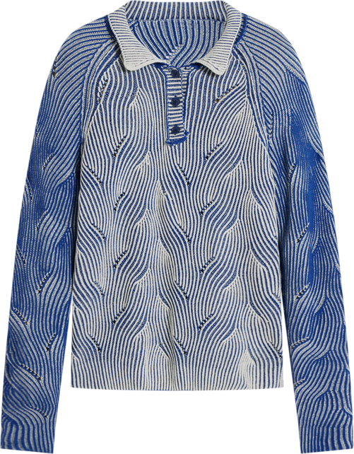 Men's Heathered polo sweater