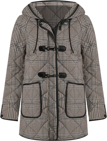 Women's Hooded Toggle Quilted Coat