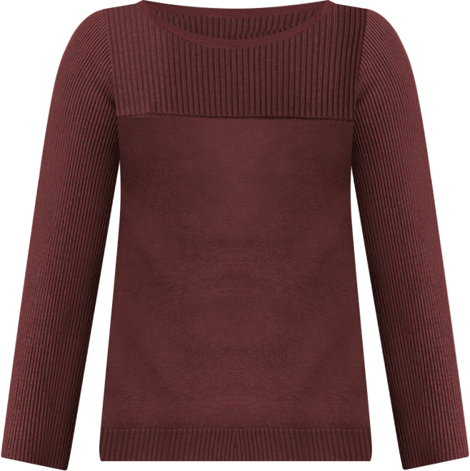 Women's Boat Neck Long-Sleeve Sweater