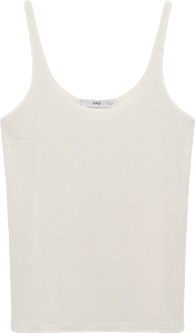 Women's Strappy Linen Top