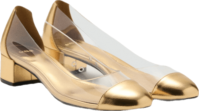 Women's Combined Vinyl Heeled Shoes