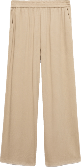 Women's Elastic Waist Straight-Fit Pants