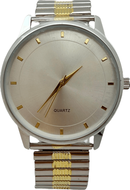 Two Tone Simple and Minimalist Thin Women Watch